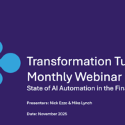 Webinar - Finance Transformation 11-18-2025