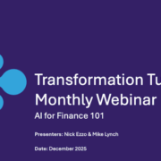 Webinar Finance Transformation webinar December 2025