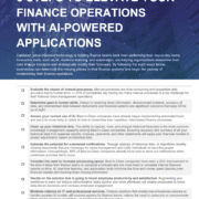 8 Steps to Elevate Your Finance Operations with AI-Powered Applications