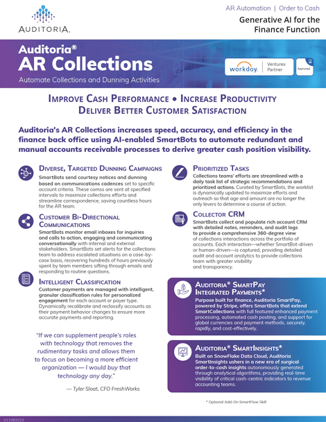 Artificial Intelligence for Collections and A/R